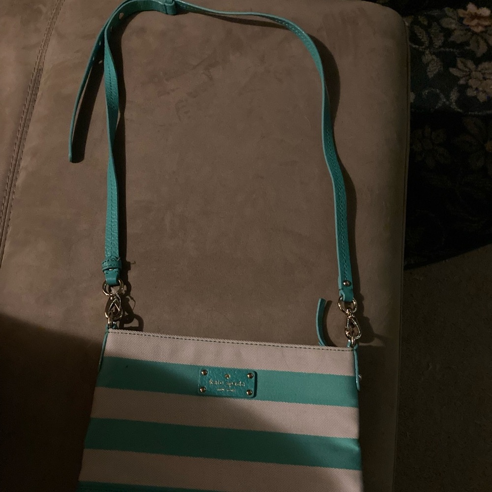 Kate SpadeCrossbody Bag-Turquoise and White.